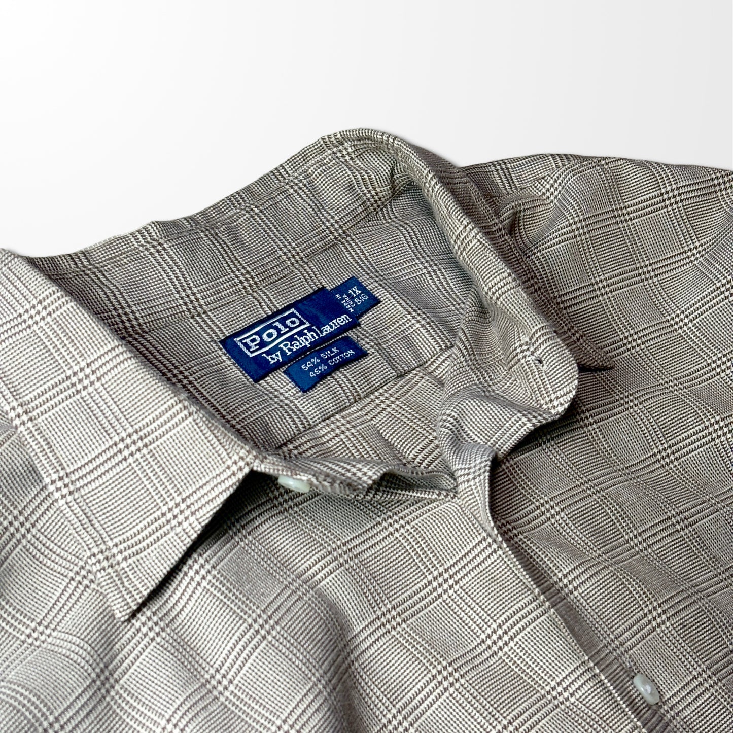 Silk Blend Glen Check Shirt by POLO Ralph Lauren