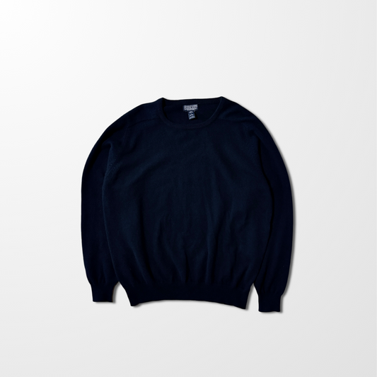 Lands’ End Pure Cashmere Crewneck Sweater – Navy – L