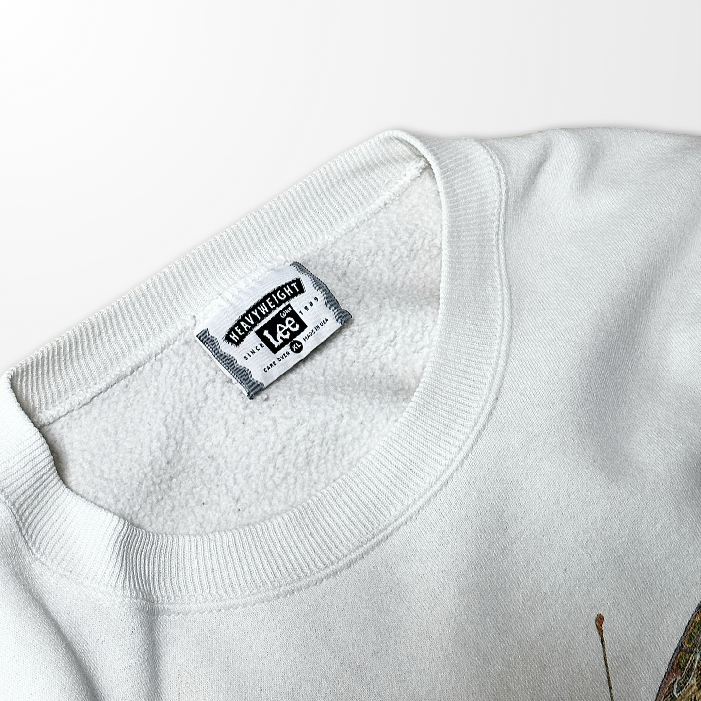 Lee Heavyweight Butterfly Graphic Sweatshirt – White – XL