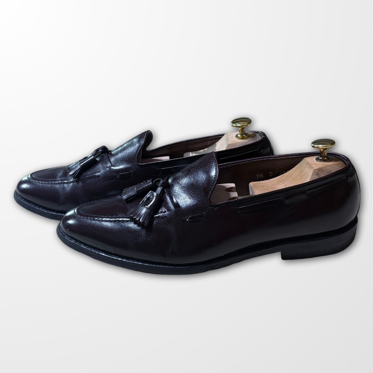 Allen Edmonds Black Leather Tassel Loafers – US 8B 1/2