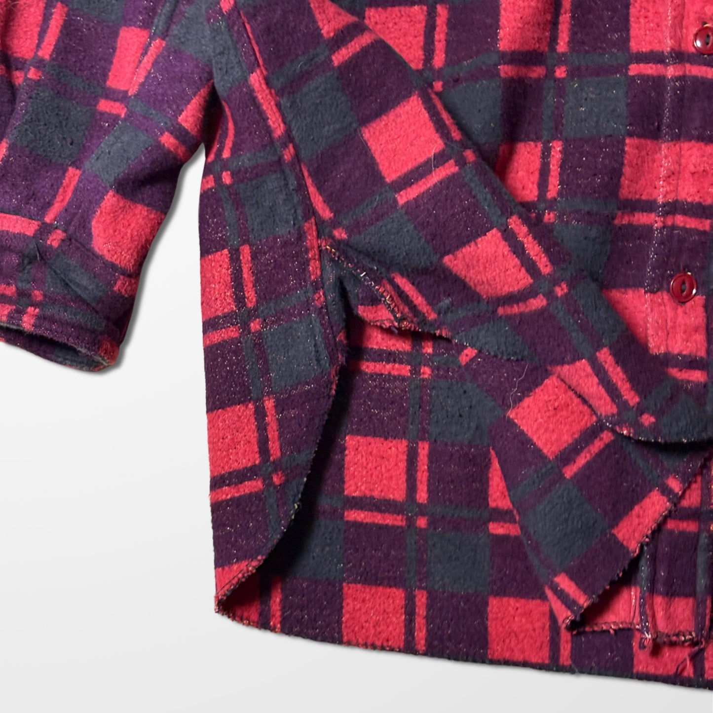 Palermo Vintage Flannel Red Black Check Shirt – M