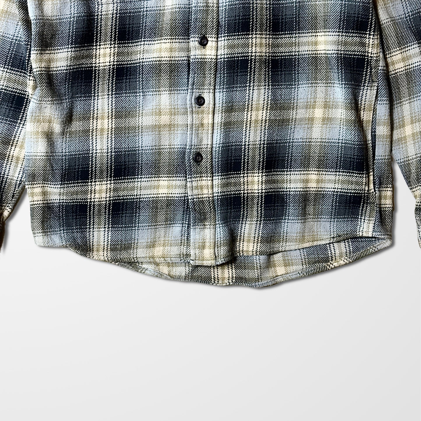 Flannel   Check Shirt – M-Black Beige