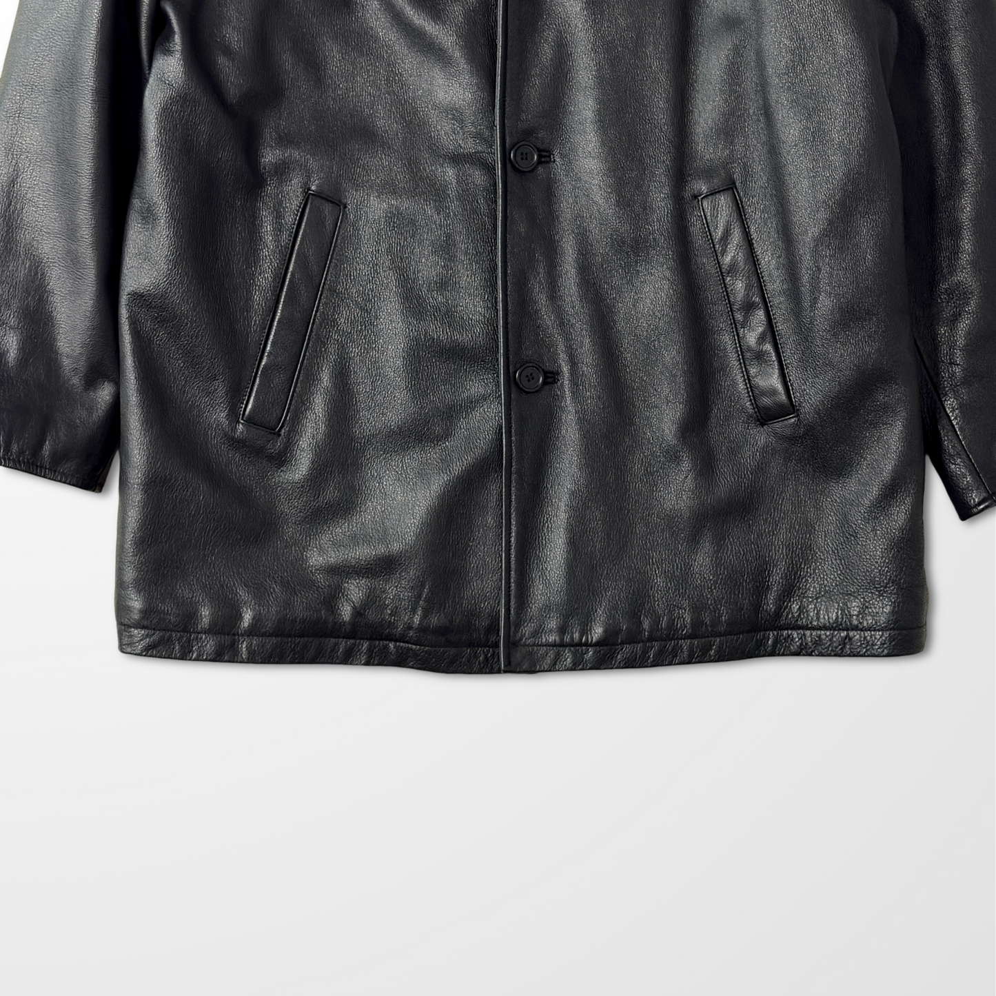 Brooks Sport Genuine Leather Car Coat – Black L