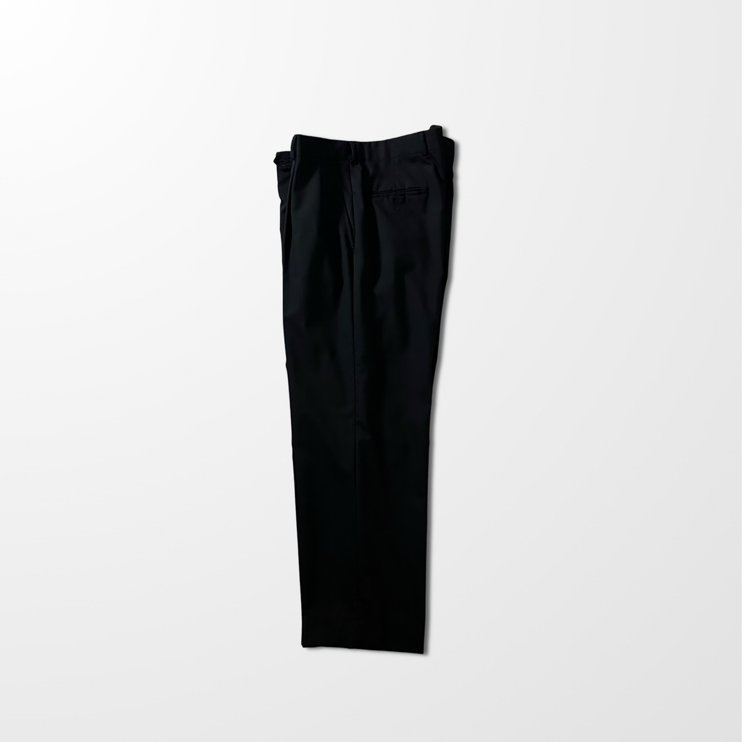 Christian Dior Black Pleated Wool Trousers – W38