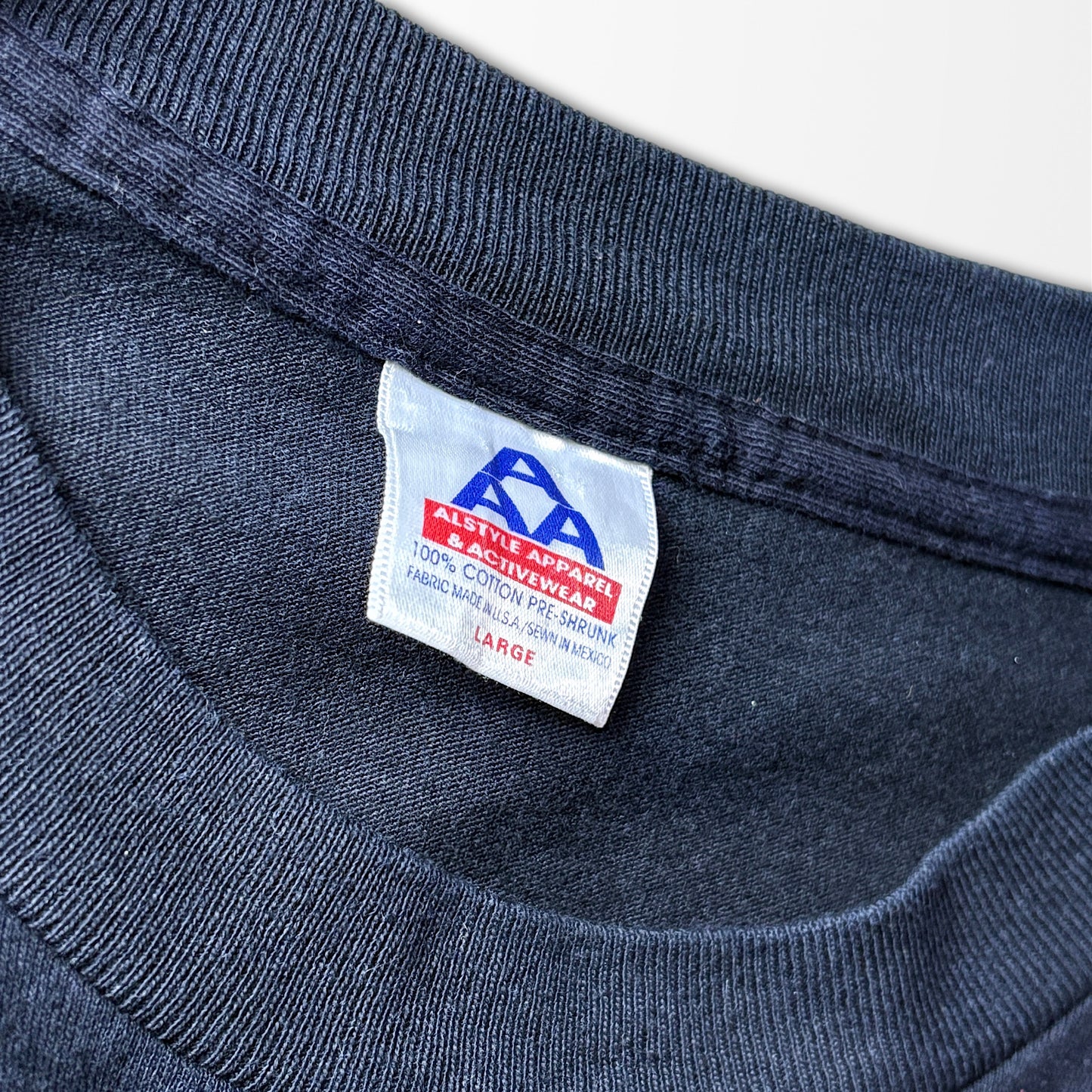 Jazz Silhouette T-shirt / New Orleans quote / faded black