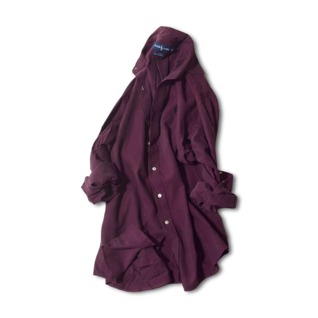 Ralph Lauren Burgundy Silk Blend Shirt – M