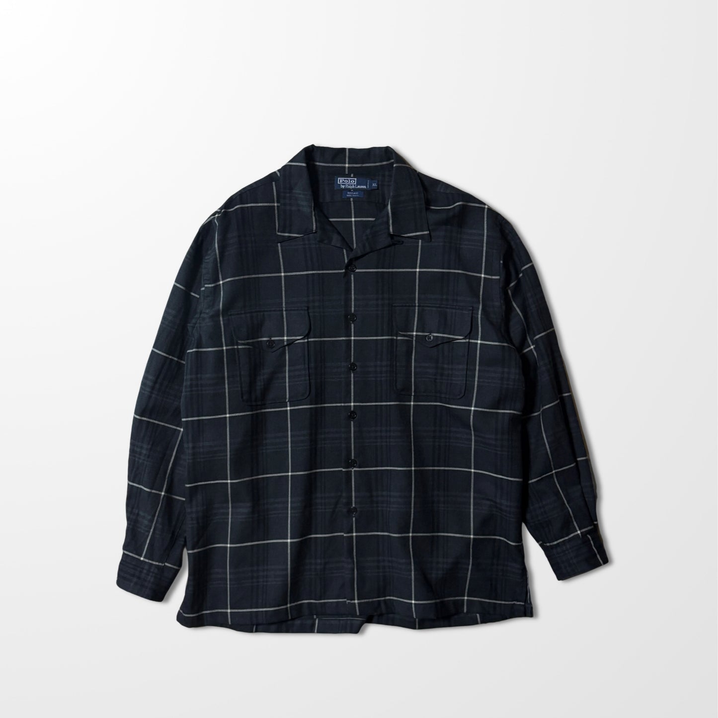 Polo by Ralph Lauren Wool Open Collar Shirt - XL-RUTLAND