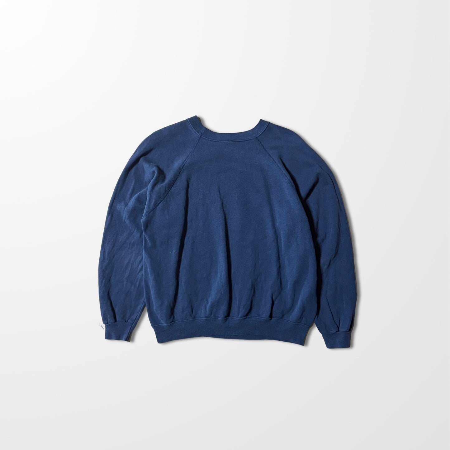 Single Iris Flower Navy Vintage Sweatshirt – Hand Painted Look