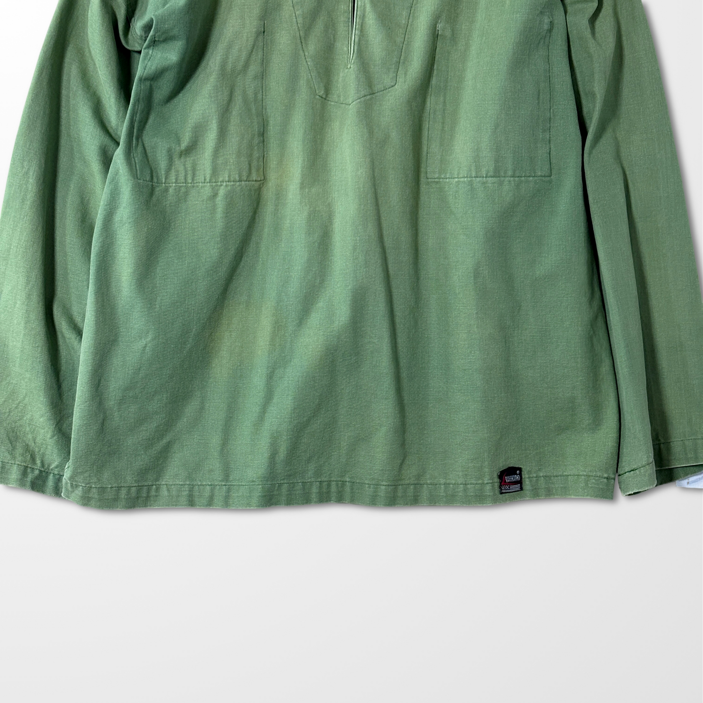 Fisherman's SmockCotton Popover Smock Shirt – Olive Green L