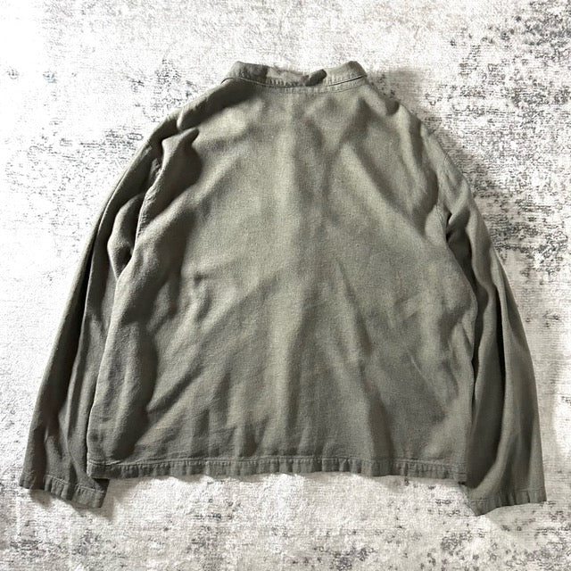 Linen Short Jacket Olive Relaxed Fit – L - CP SHADES