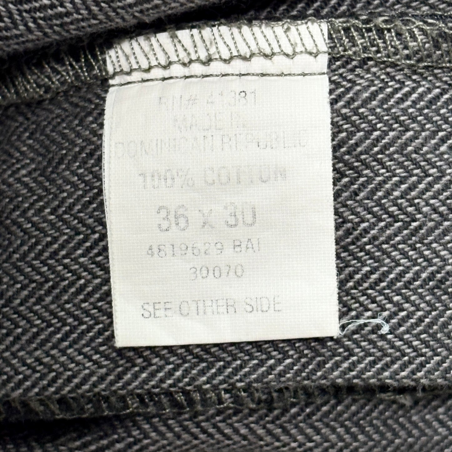 Polo by Ralph Lauren Cotton Pleated Trousers – 36×30, Charcoal Gray