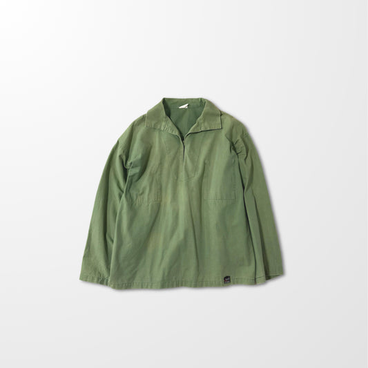 Fisherman's SmockCotton Popover Smock Shirt – Olive Green L