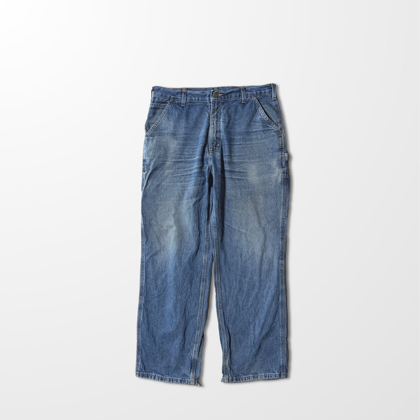 Carhartt Loose Fit Denim Work Pants - 100% Cotton - Size 38x30