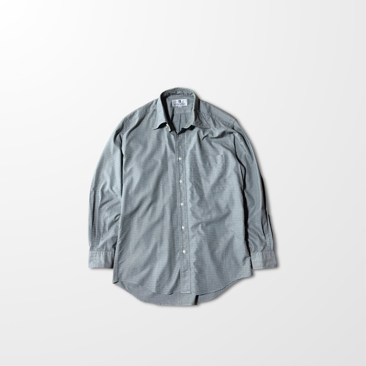 Givenchy Monsieur Textured Grey Pattern Shirt – 46