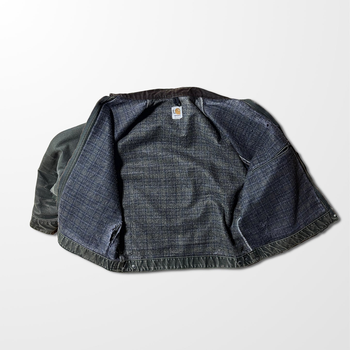 Carhartt Detroit Jacket – Moss Green, Blanket Lined, Vintage L