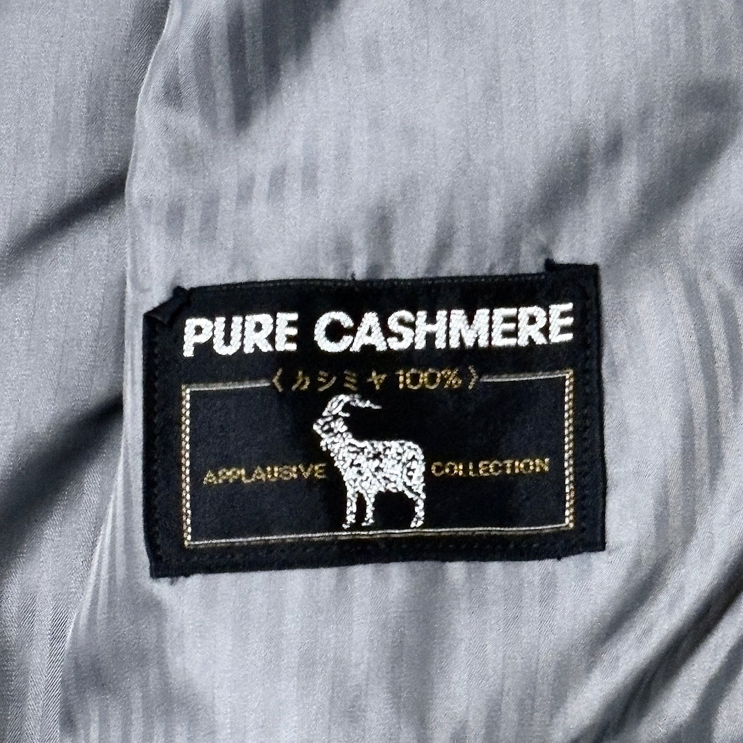 Pure Cashmere Double Breasted Jacket – Black – L