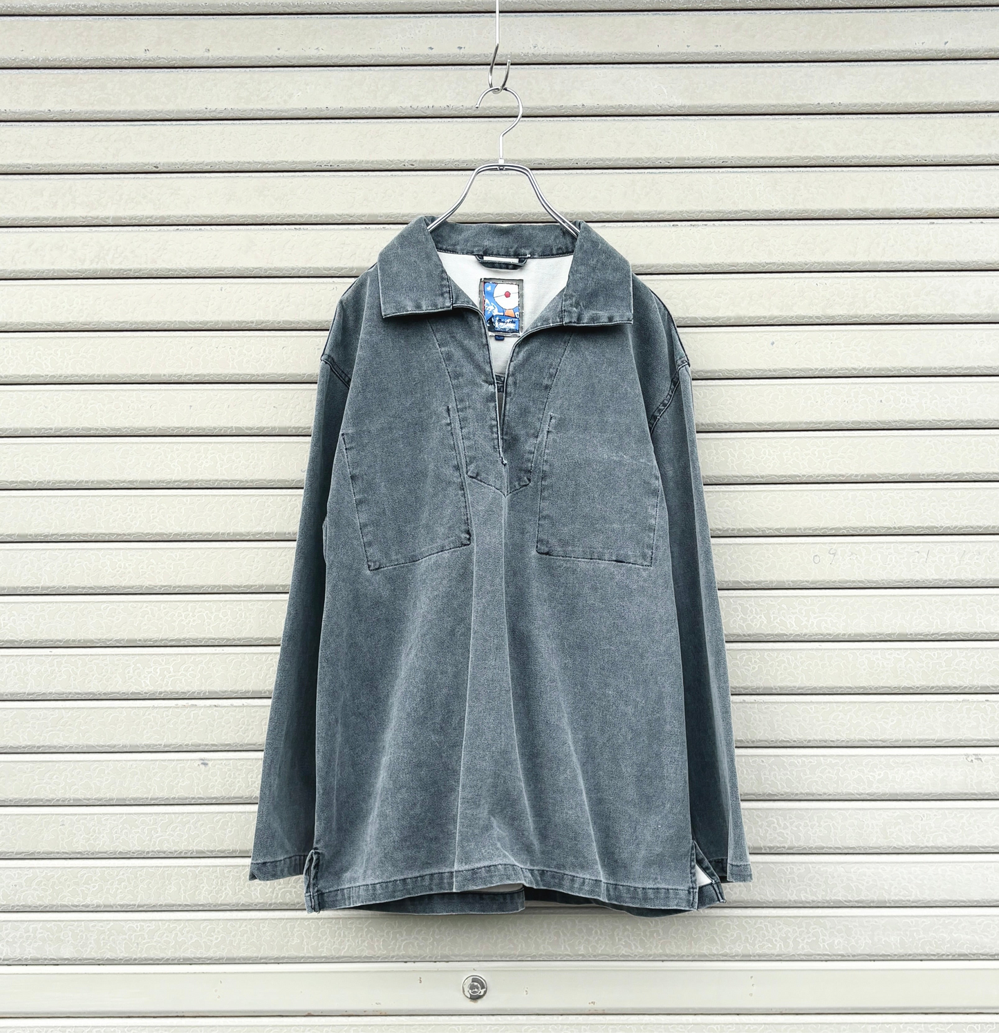 Mouqueton Cotton Denim Fisherman Smock – L