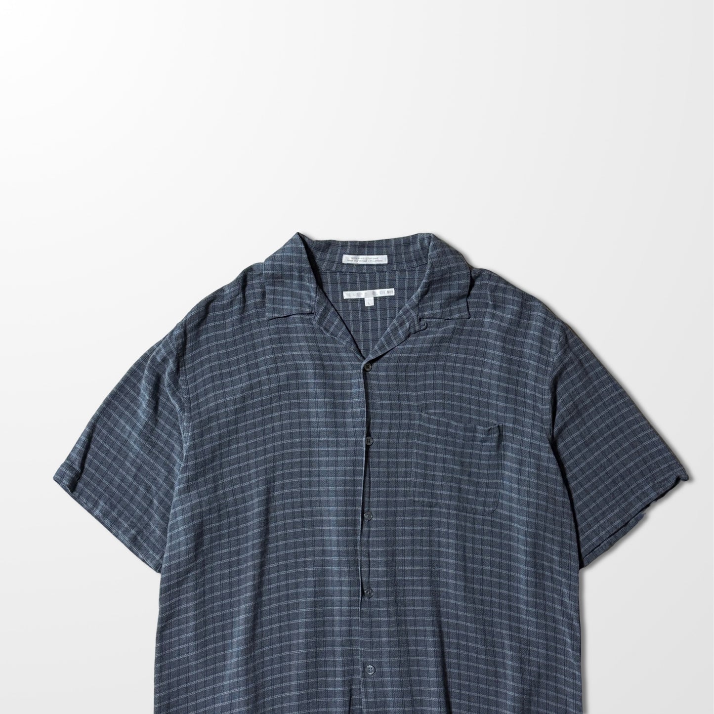 Perry Ellis Rayon Rayon　100％ Check Shirt　Open　