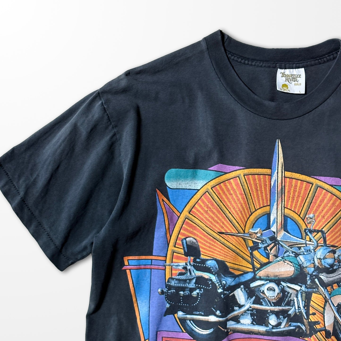 Motor Factory T-shirt / American motorcycle graphic /  single stitch