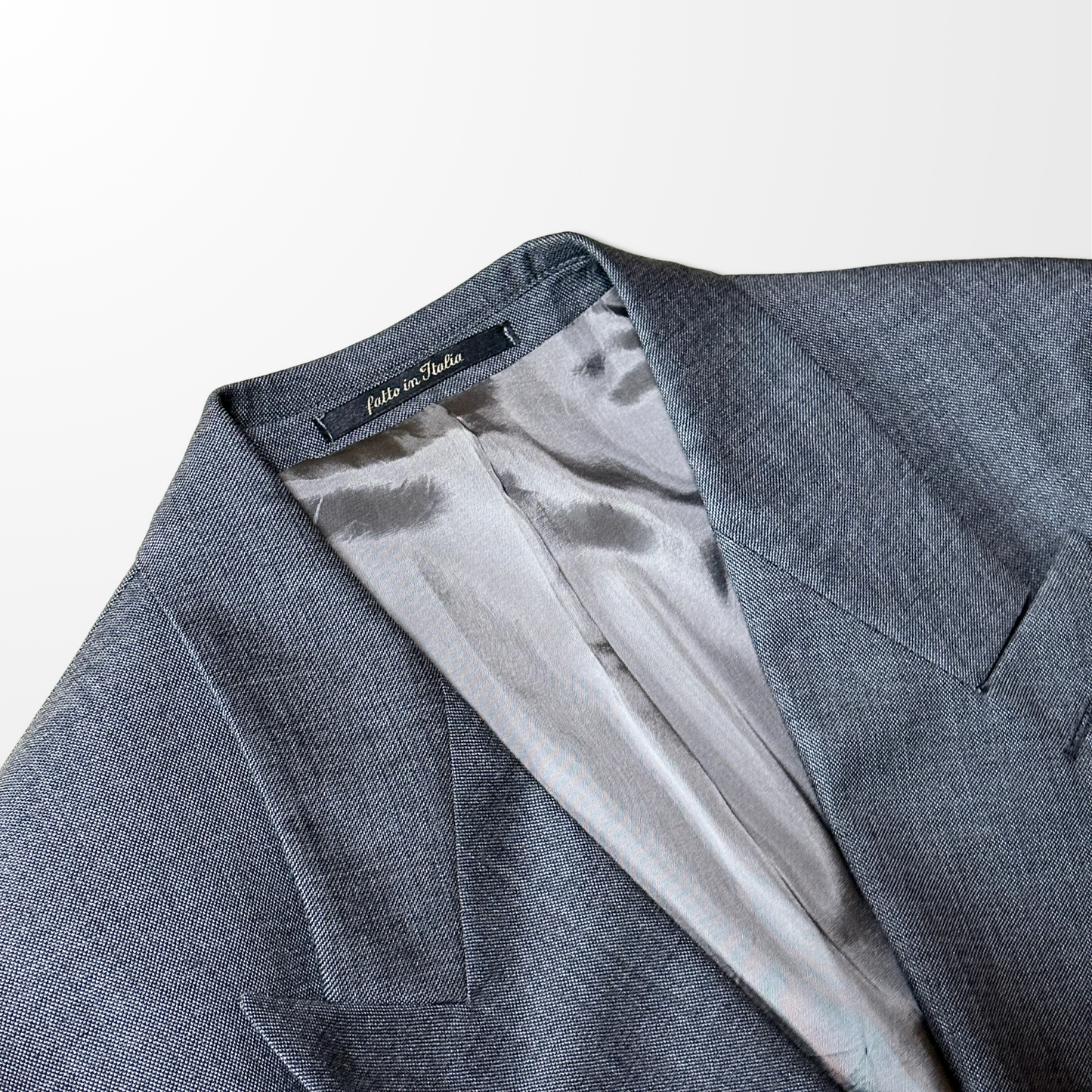 Made in Italy　-　Double-Breasted Jacket – Charcoal Gray 　‐　Wool