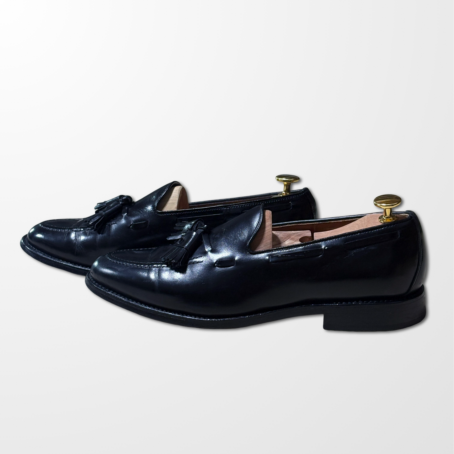 Allen Edmonds Black Leather Tassel Loafers – US 8B 1/2