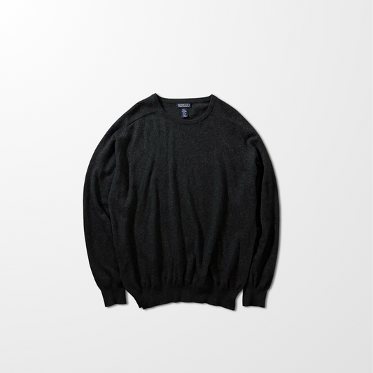 Lands’ End Cashmere Crewneck Knit Sweater – Charcoal Gray / XL