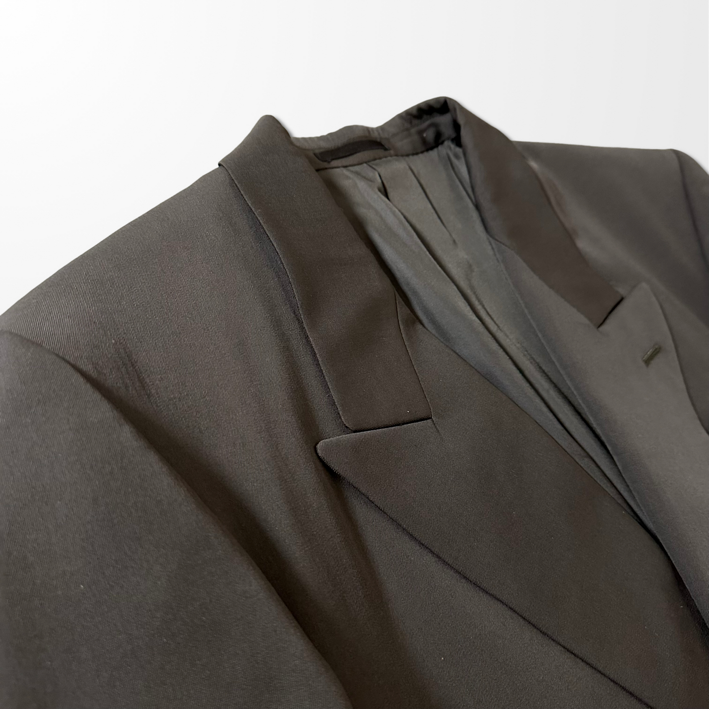 Wool Double Breasted Jacket – Dark Brown – Size L