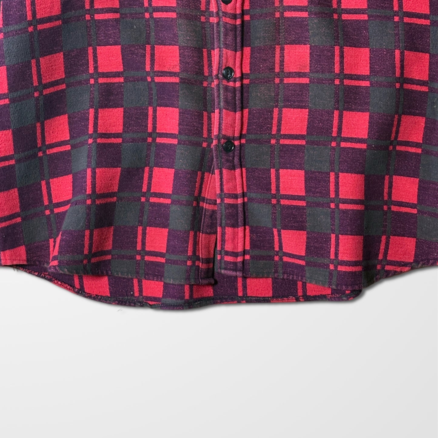 Cotton Flannel Red Black Check Shirt