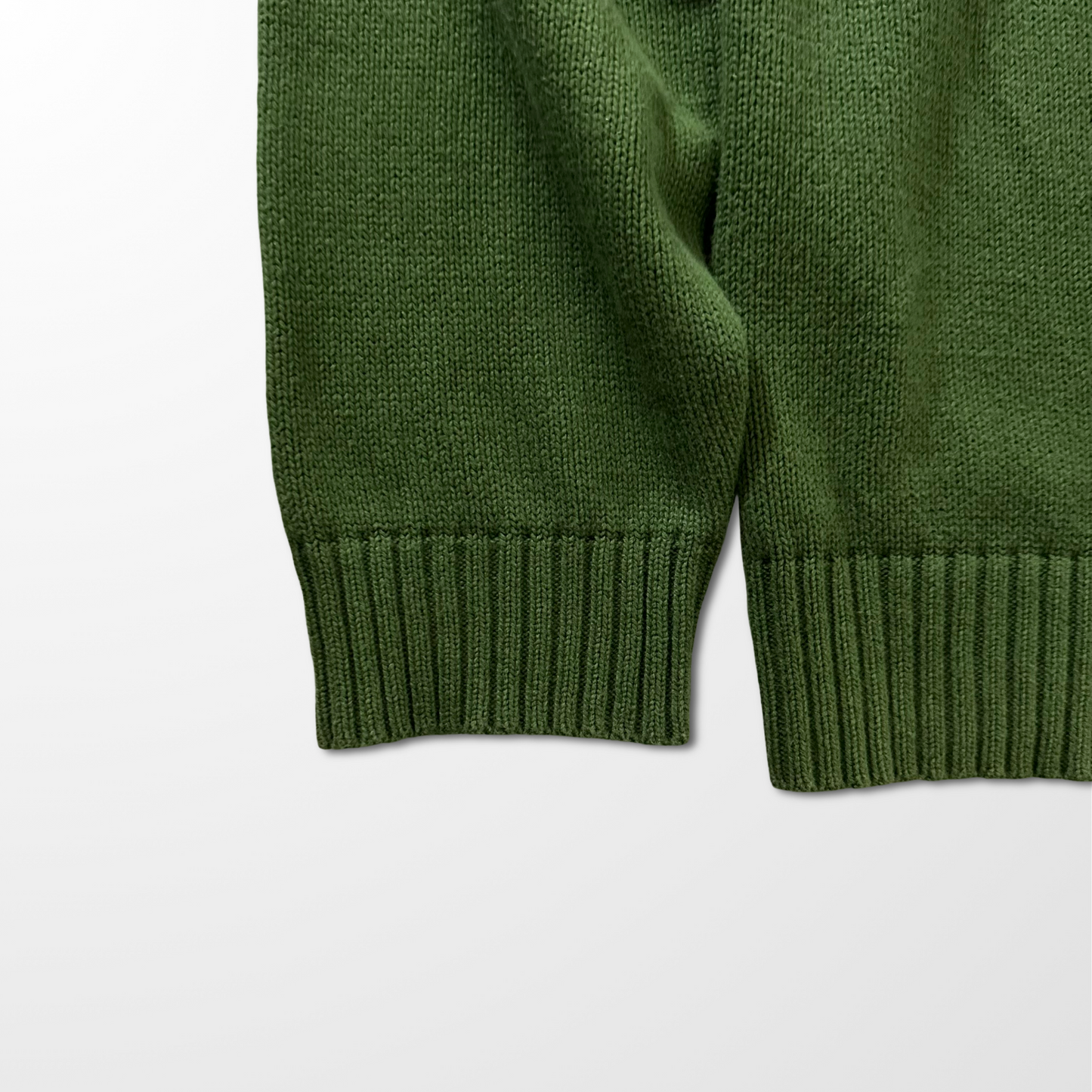 Lands’ End Drifter Cotton Sweater – XL Tall / Olive Green