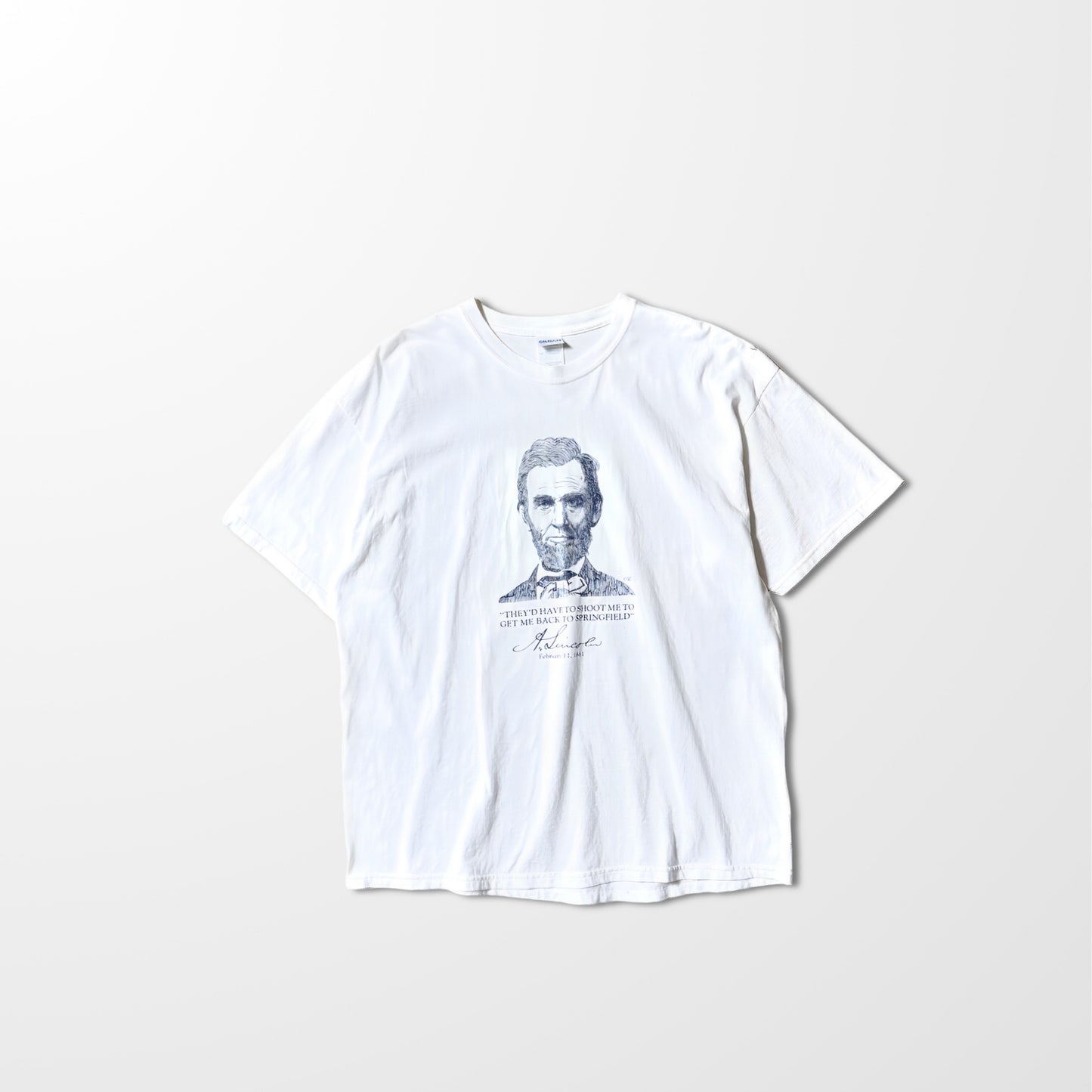 Lincoln Quote Tee - Gildan White T-Shirt