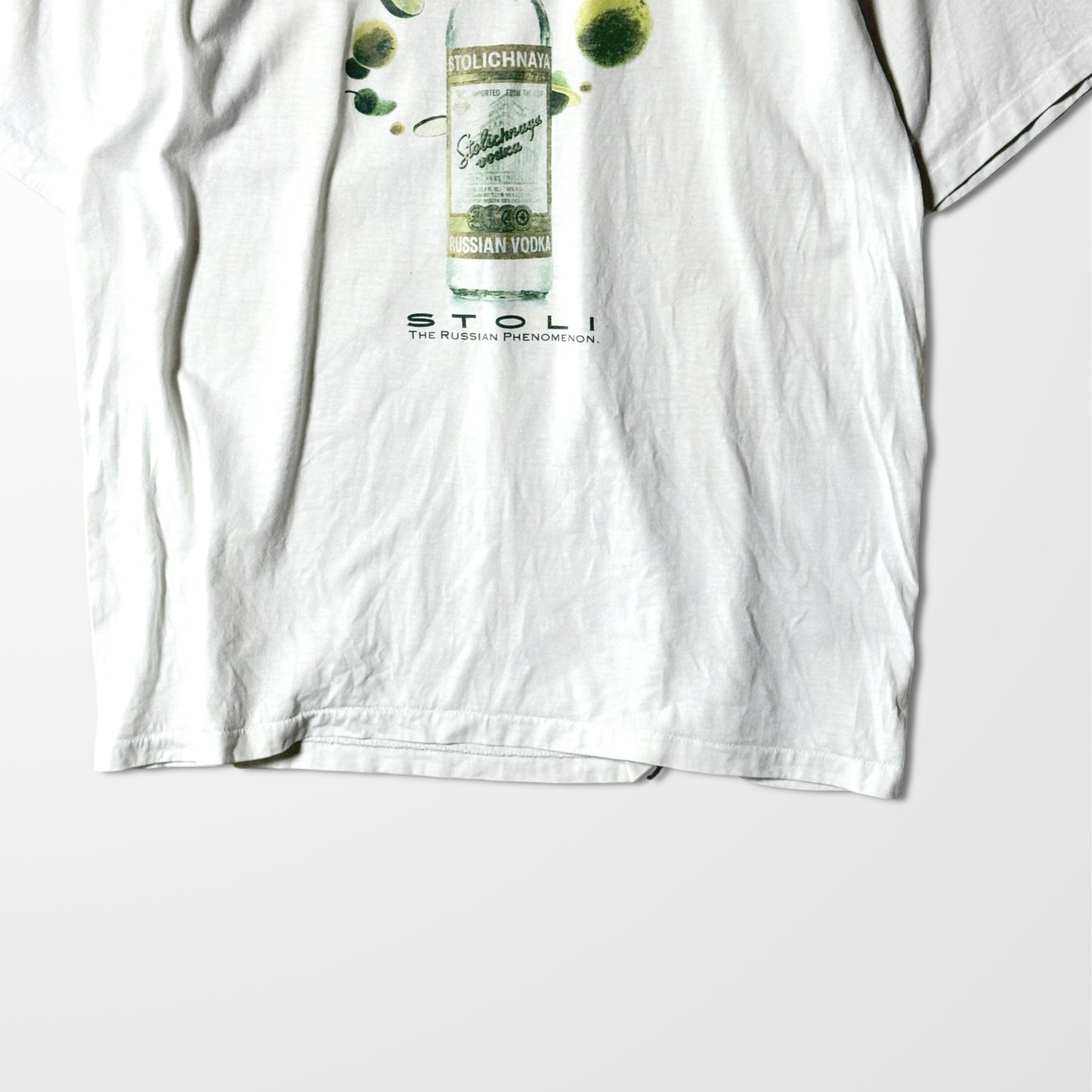 Stolichnaya Vodka Graphic Tee - Olive Print