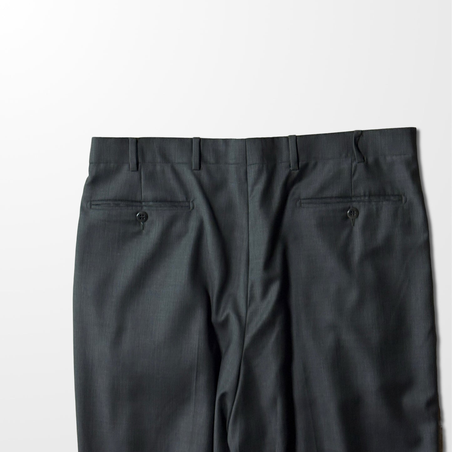 Zanella Wool Pleated Dress Pants – Charcoal – Size 34