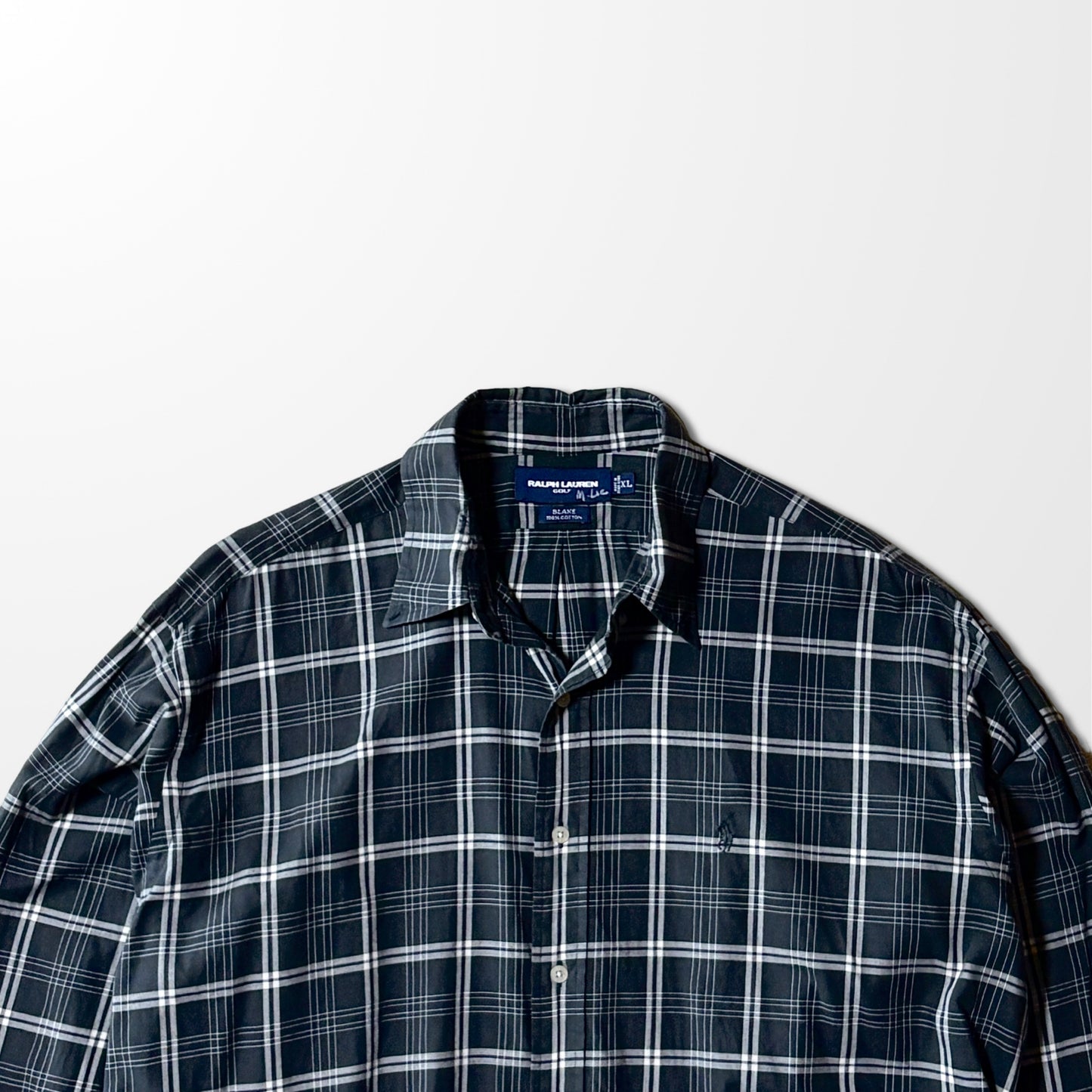 Ralph Lauren  Cotton Black Check Shirt – XL
