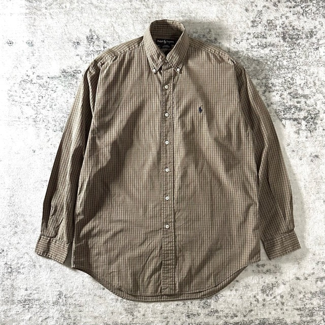 Polo by Ralph Lauren Blake Brown Check Cotton Shirt – S