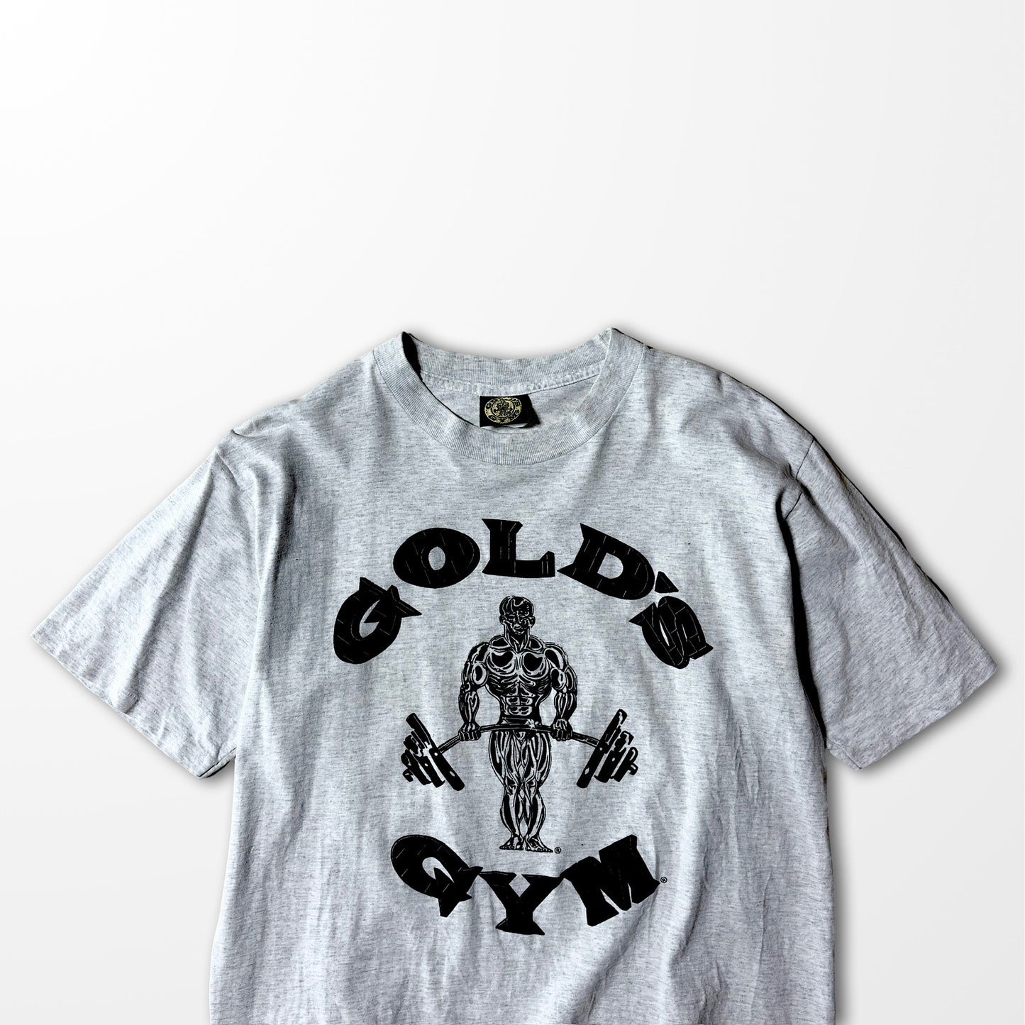 Gold's Gym vintage T-shirt / bold brick logo / USA muscle