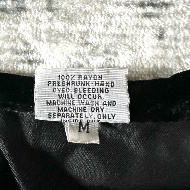 Black Rayon Velvet Shirt Jacket Relaxed Fit – M - CP SHADES