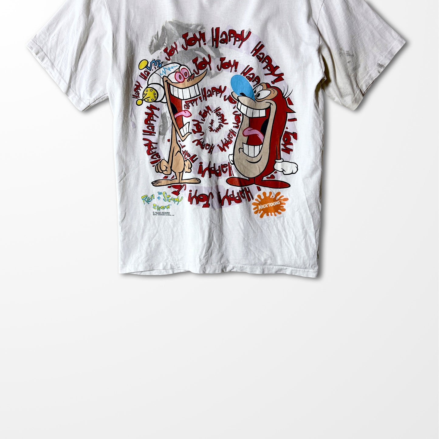 Ren & Stimpy “Happy Happy Joy Joy” Splash-Fade Tee
