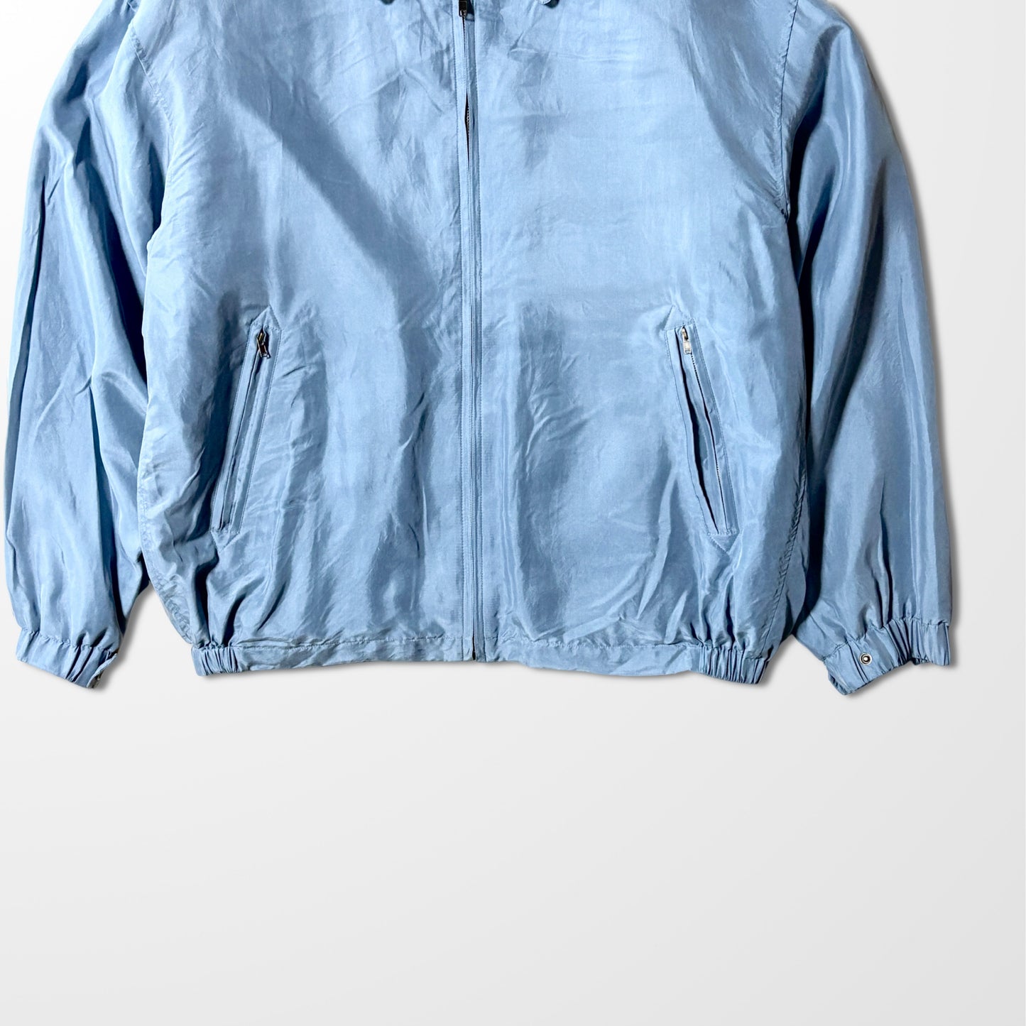 Silk  Jacket – Light Blue – L