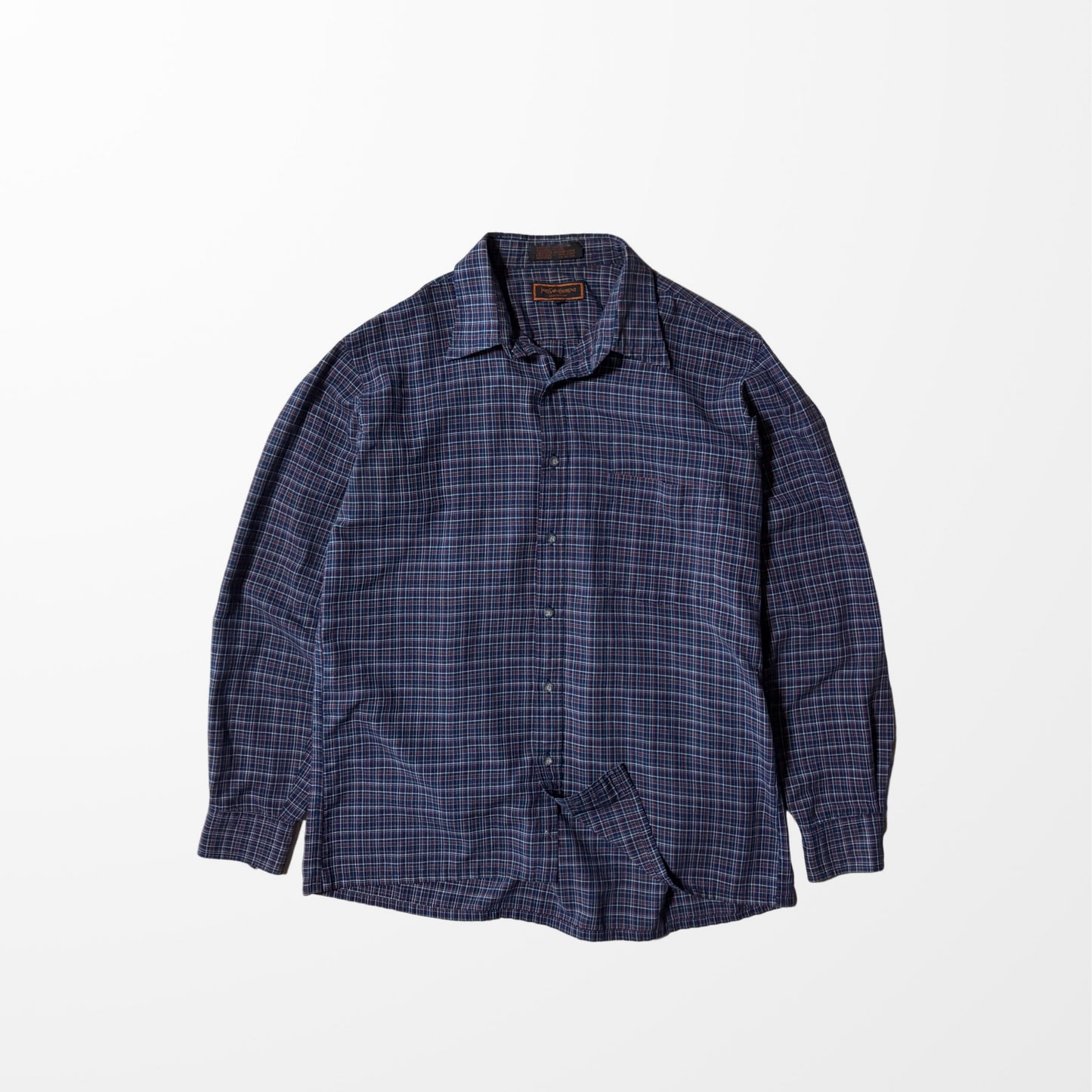 Yves Saint Laurent Sportswear Check Shirt – Navy & Red