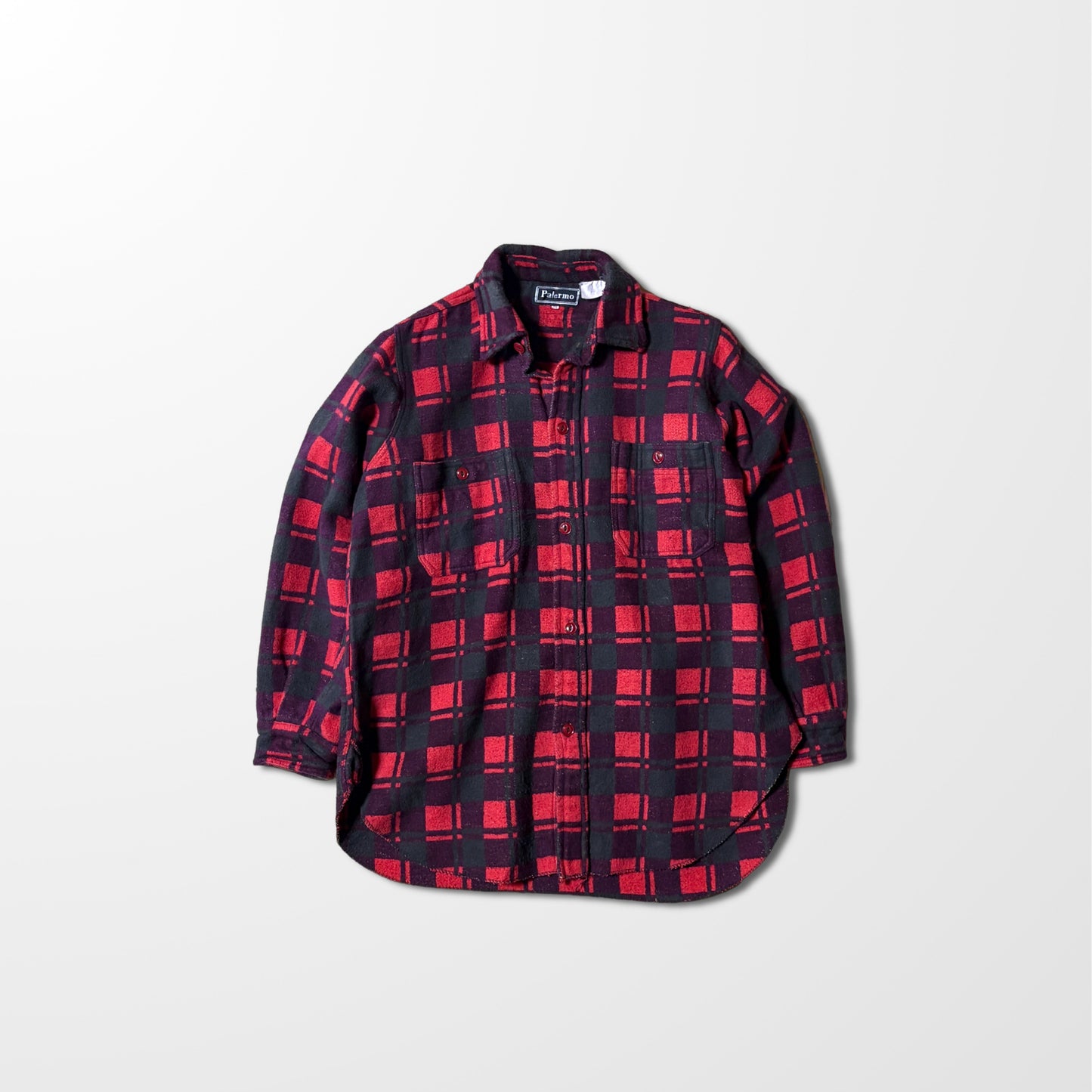 Palermo Vintage Flannel Red Black Check Shirt – M