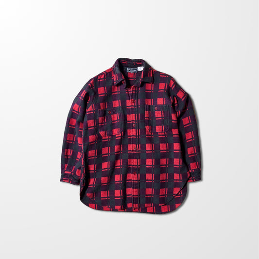 Palermo Vintage Flannel Red Black Check Shirt – M
