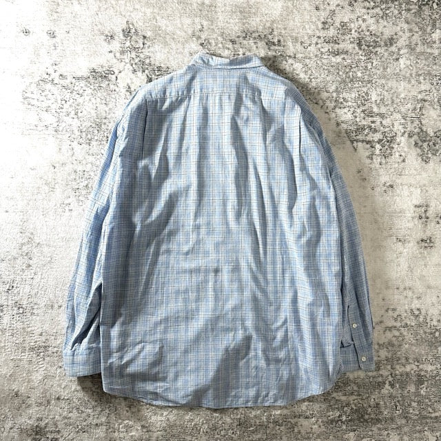 Polo by Ralph Lauren Blue Check Linen Blend Shirt – L