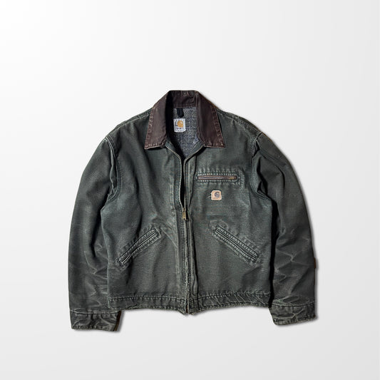 Carhartt Detroit Jacket – Moss Green, Blanket Lined, Vintage L