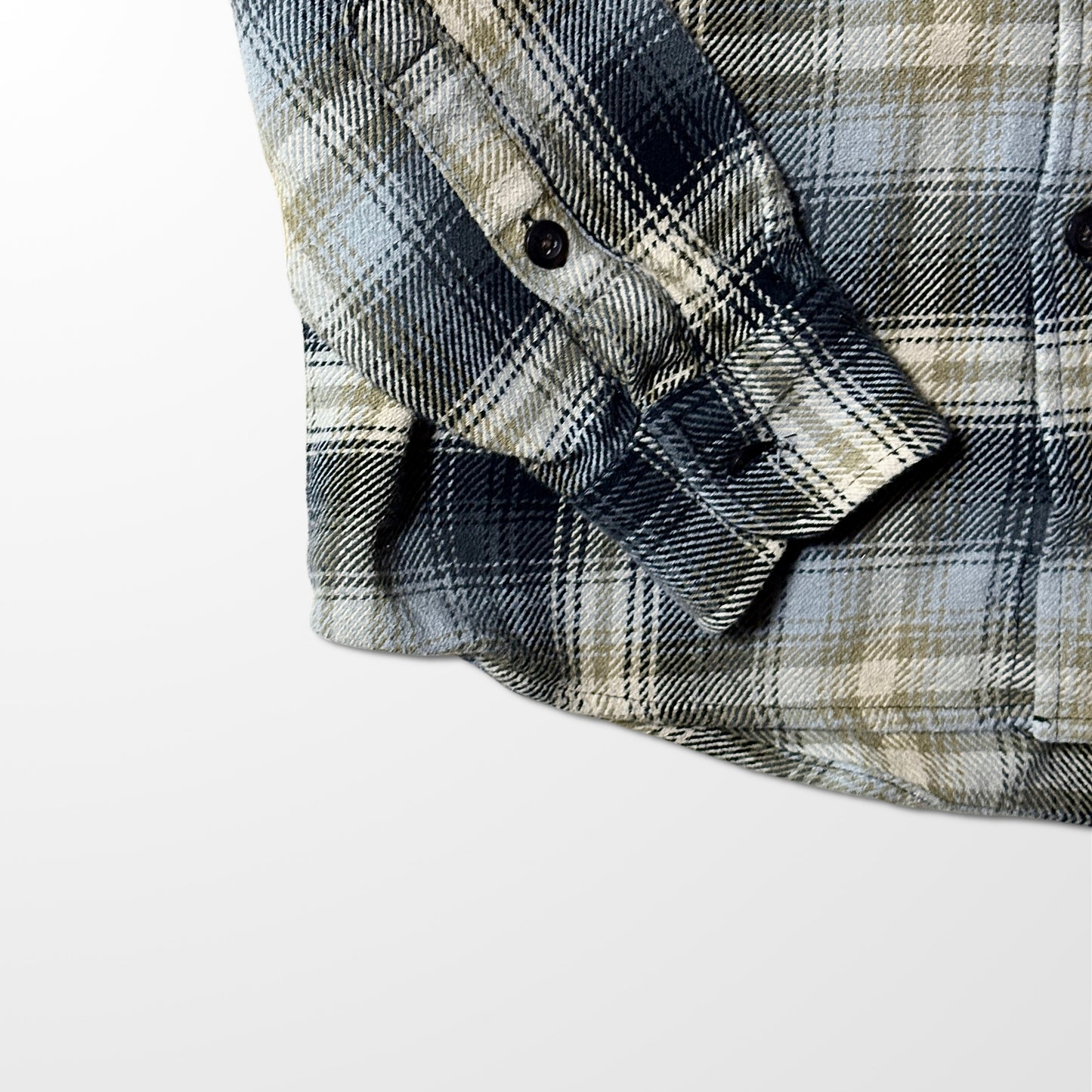 Flannel   Check Shirt – M-Black Beige
