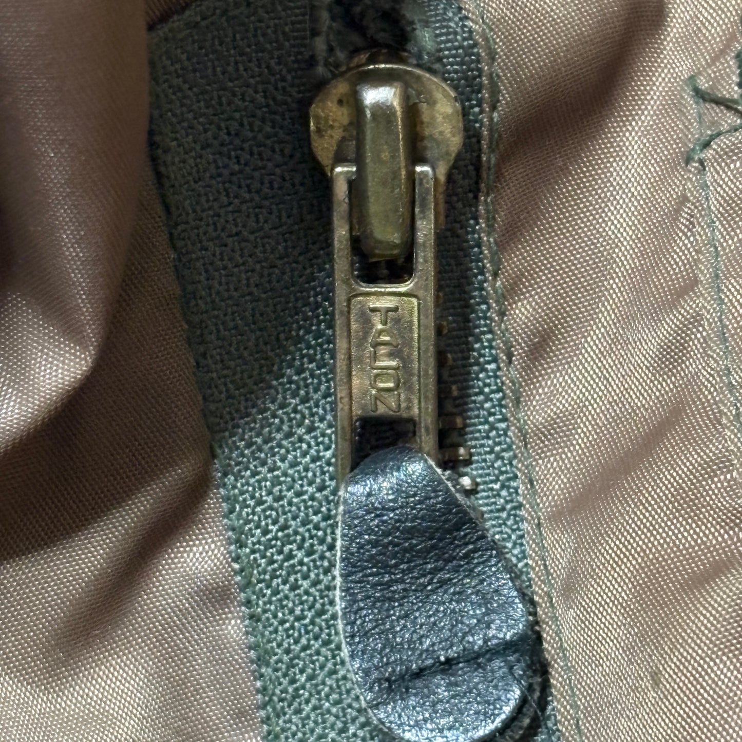 Vintage 60s–70s MA-1 Flight Jacket, TALON Zipper – M