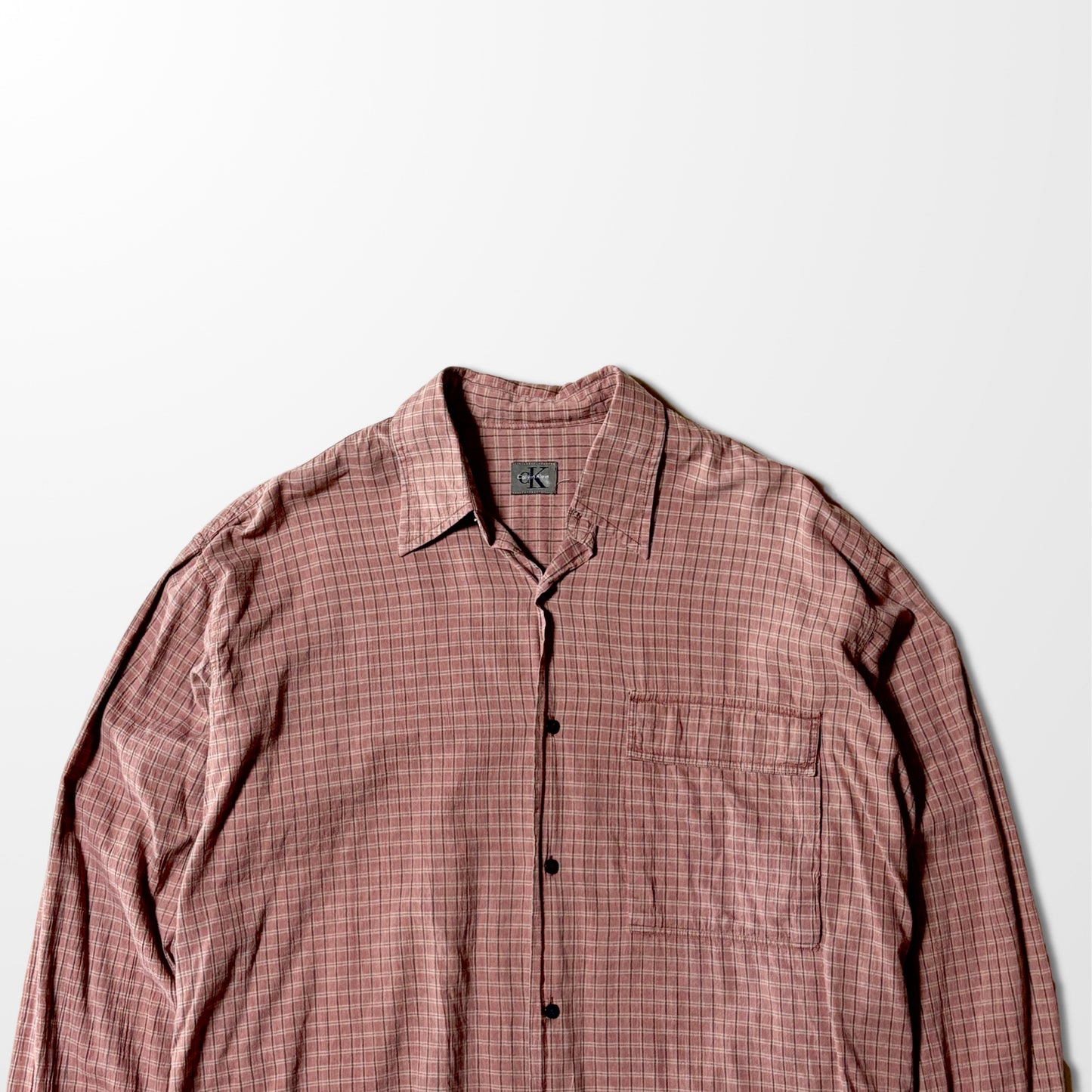 Red Plaid Calvin Klein Shirt – Relaxed Fit