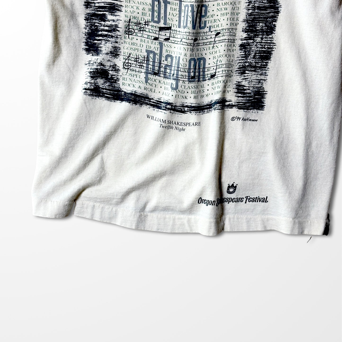 Shakespeare quote T-shirt / Oregon Festival / music × typography