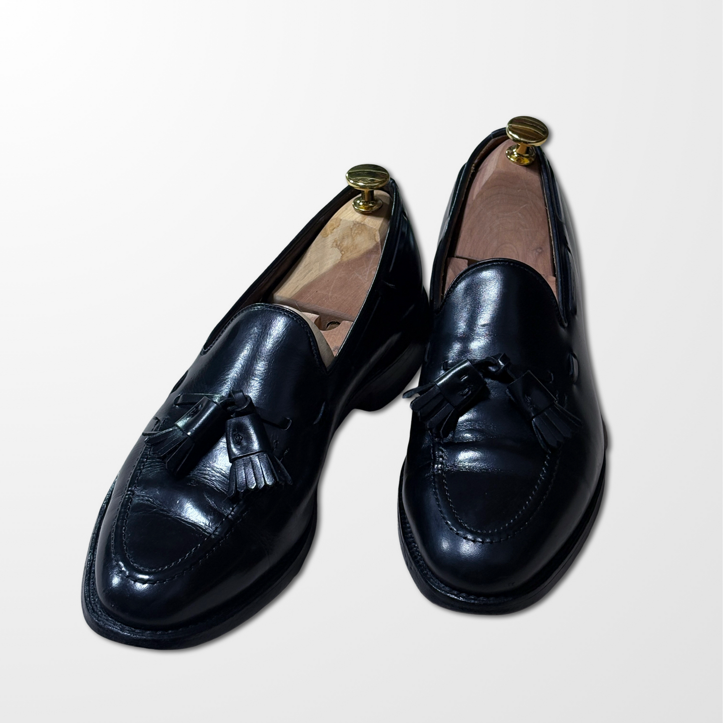 Allen Edmonds Black Leather Tassel Loafers – US 8B 1/2
