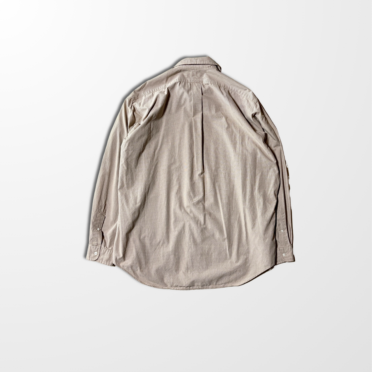 Ralph Lauren Yarmouth Cotton Check Shirt – Beige – 17/L