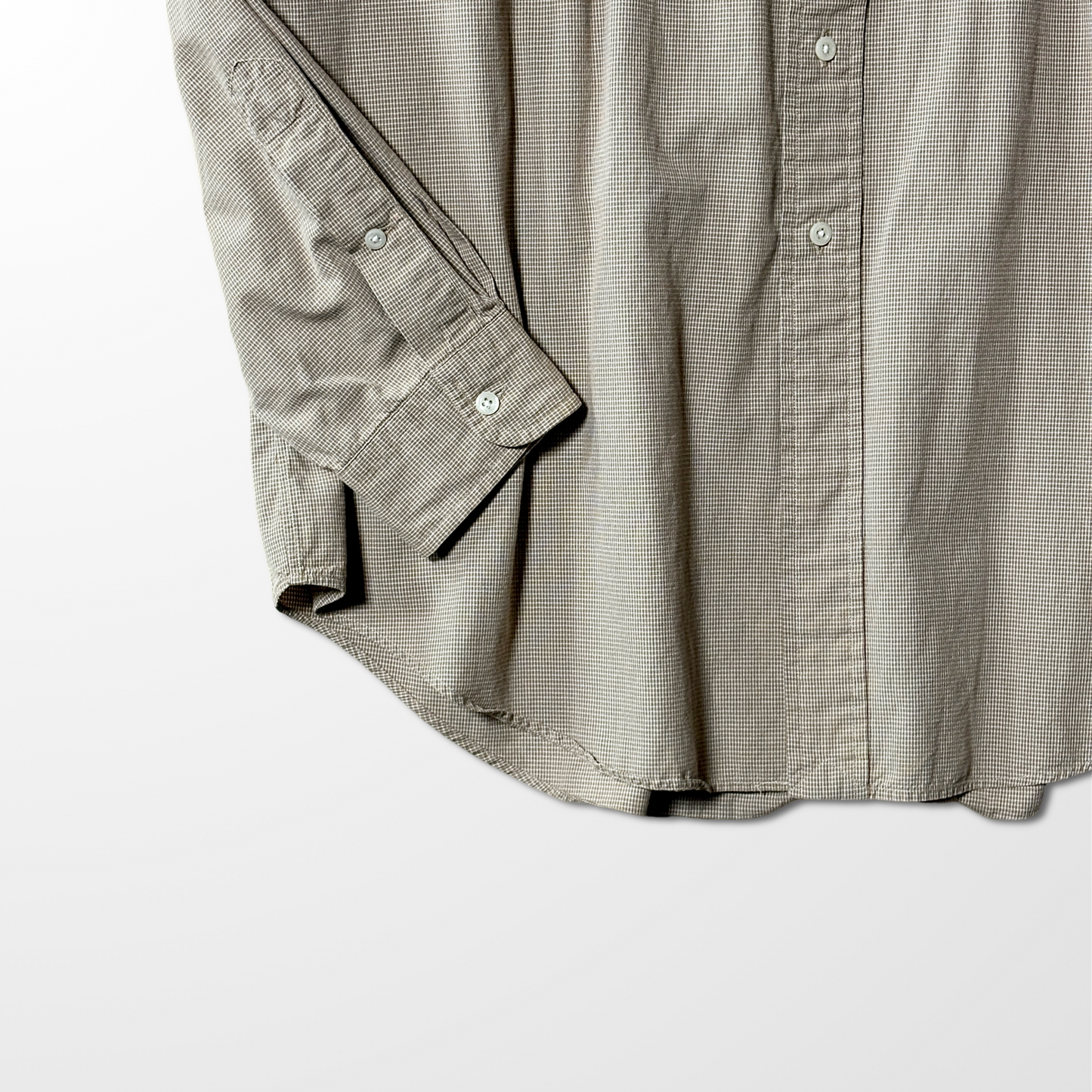 Ralph Lauren Yarmouth Cotton Check Shirt – Beige – 17/L